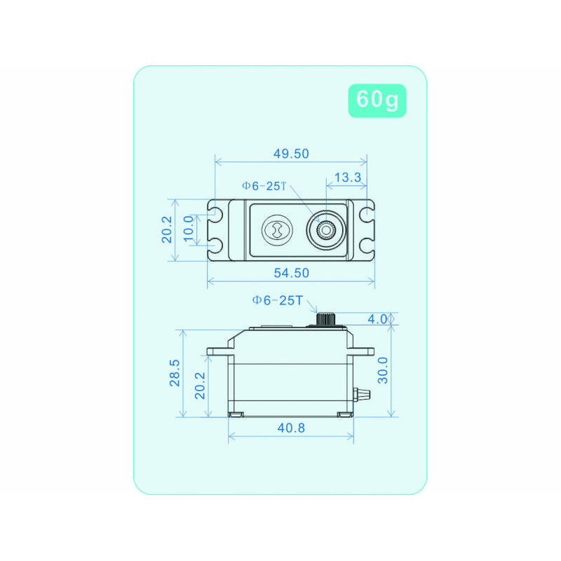 THETA RAZOR TH1 NFC standard HV servo Low Profile