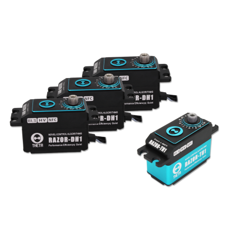 THETA NFC standard Low Profile combo servo set 3x RAZOR DH1 + 1x RAZOR TH1