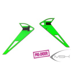 MSH71183 Vertical fin sticker - Neon green