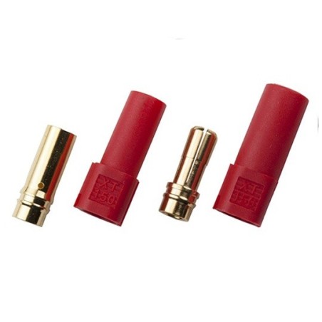 XT150 Connector - Male and Female x 1pair red