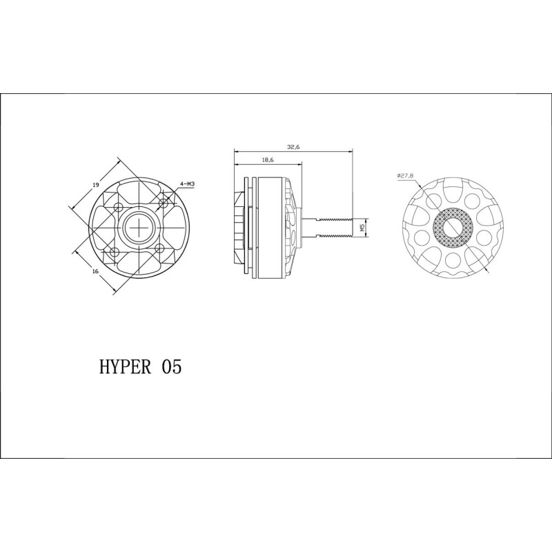 Xnova HYPERSONIC 2205-2300KV (Boite de 4)