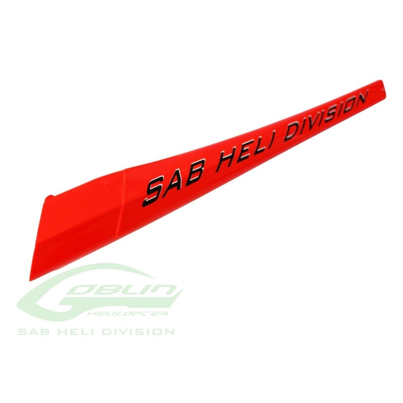 H0828-R-S - RED PLASTIC TAIL BLADE 50MM