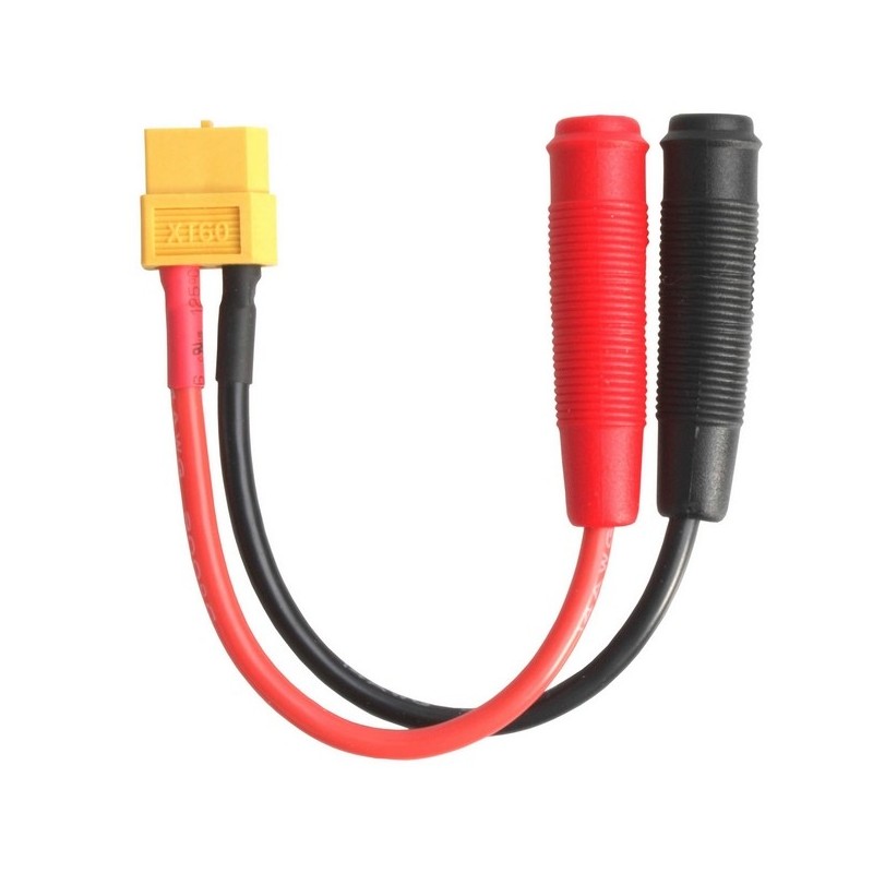  ISDT connection cable to power supply - XT60 / 4mm banana plug