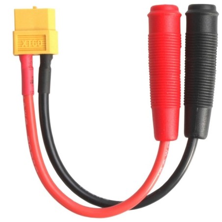  ISDT connection cable to power supply - XT60 / 4mm banana plug