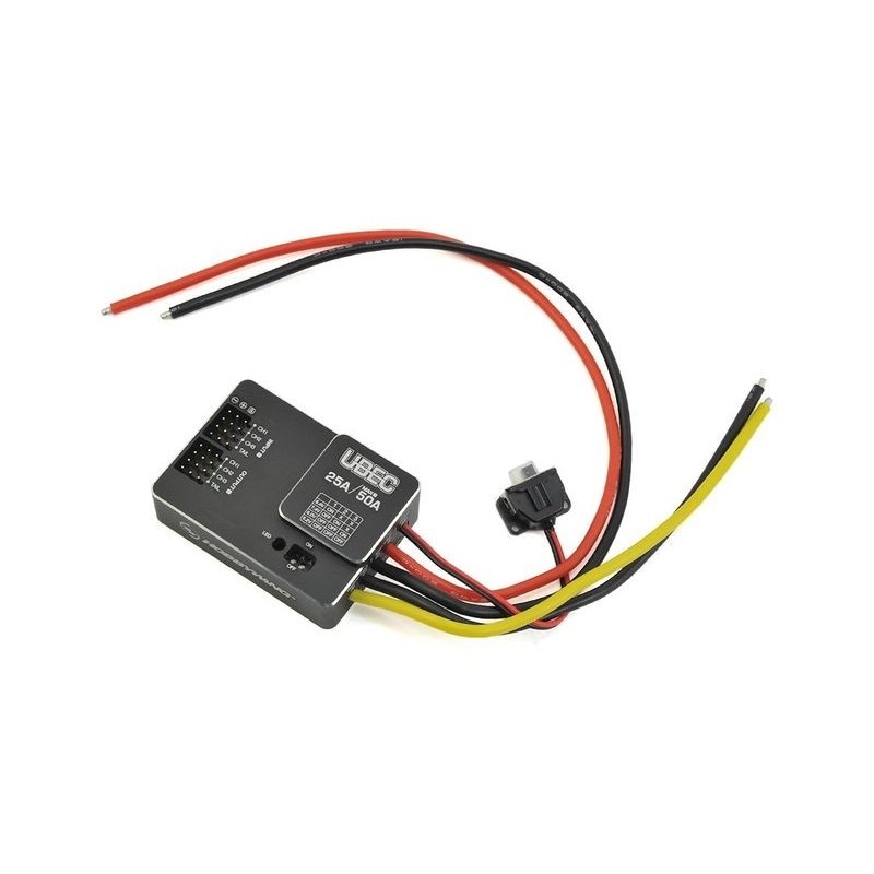 Switch Bec 25A - 5.2/6V/7.4/8.4V (3 à 18S) - Hobbywing