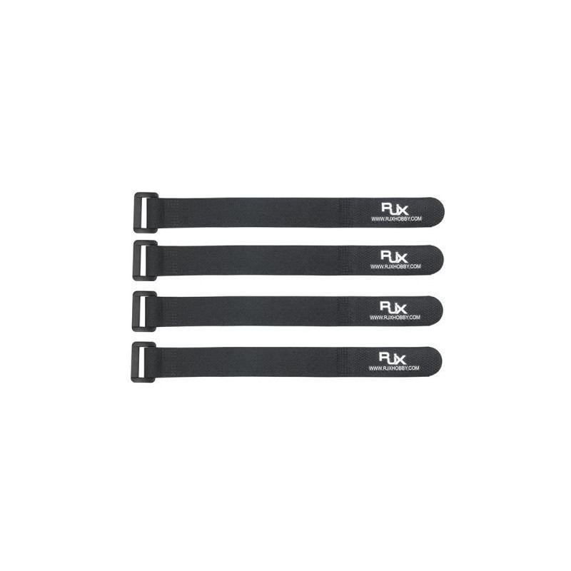 Battery Strap RJX (300x20mm 4 pcs) Black