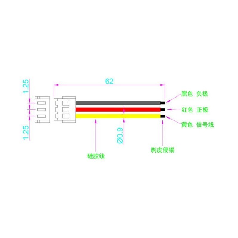 OSHM2076 Satellite Receiver adapter FUTABA（3pcs）