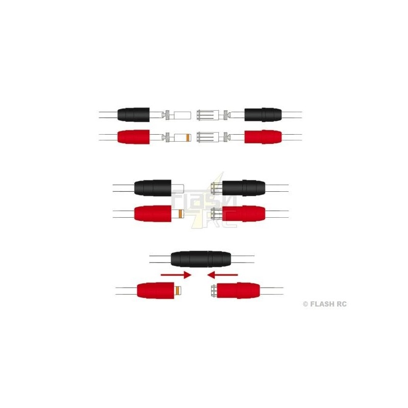 AS150 Connector - M / F spark-proof plug (2 pairs)