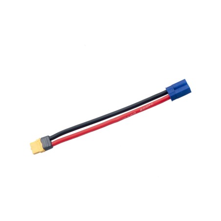  Adaptateur de conversion RJXHOBBY  EC5 mâle vers XT60 femelle 150mm 10AWG pour batterie Lipo