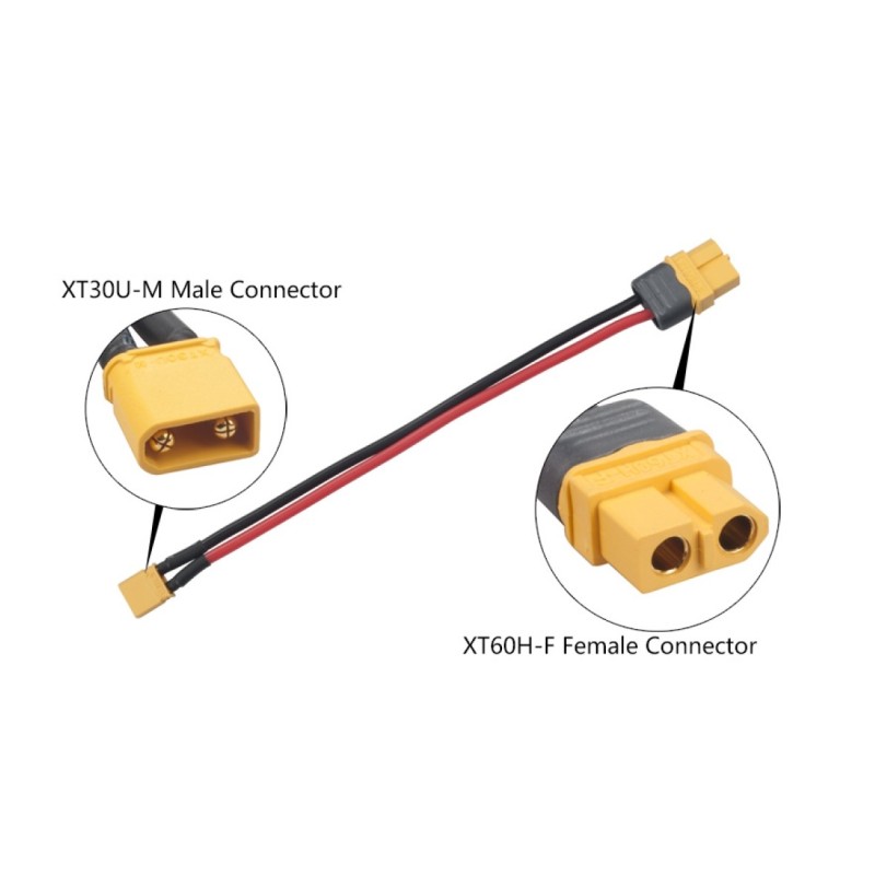 RJXConnector Cable 150mm 16AWG 