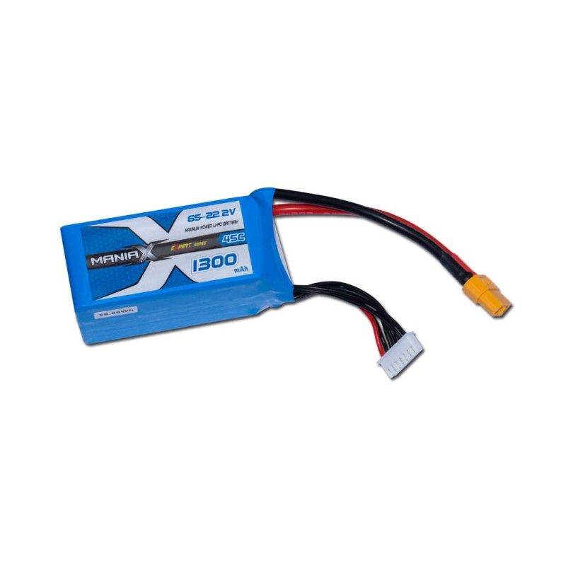 ManiaX LiPo 6S 1300mAh 22.2V eXpert 45C