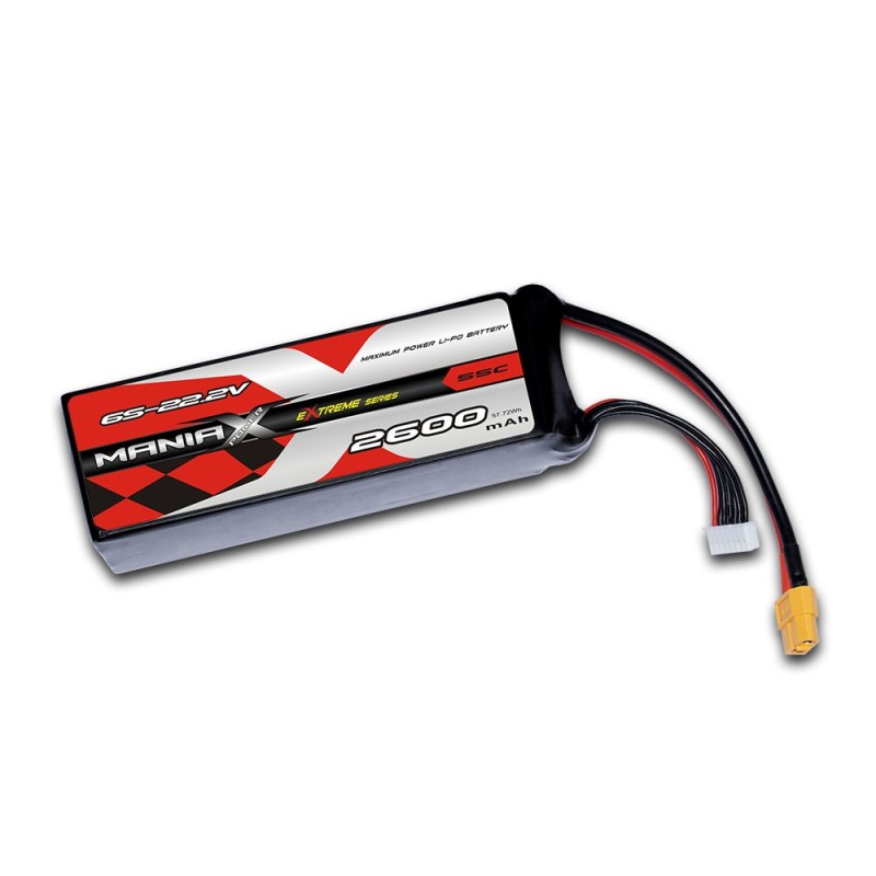 ManiaX LiPo 6S 2600mAh 22.2V eXtreme 55C