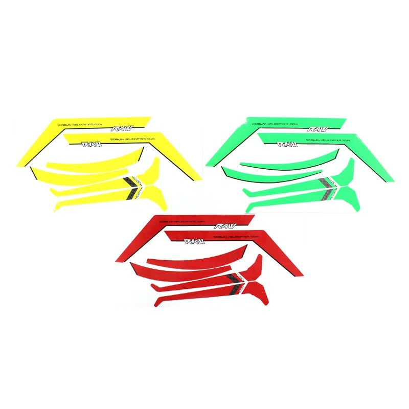 HA085-S RAW STICKER YELLOW/RED/GREEN