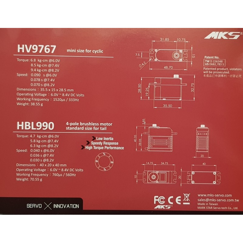 COMBO PACK MKS HV9767 x3 + MKS HBL990 x1