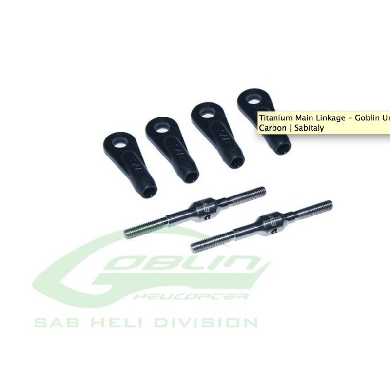 H0722-S TITANIUM MAIN LINKAGE - GOBLIN URUKAY CARBON