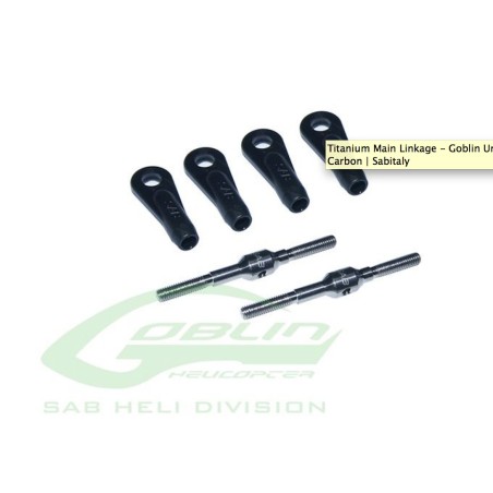 H0722-S TITANIUM MAIN LINKAGE - GOBLIN URUKAY CARBON