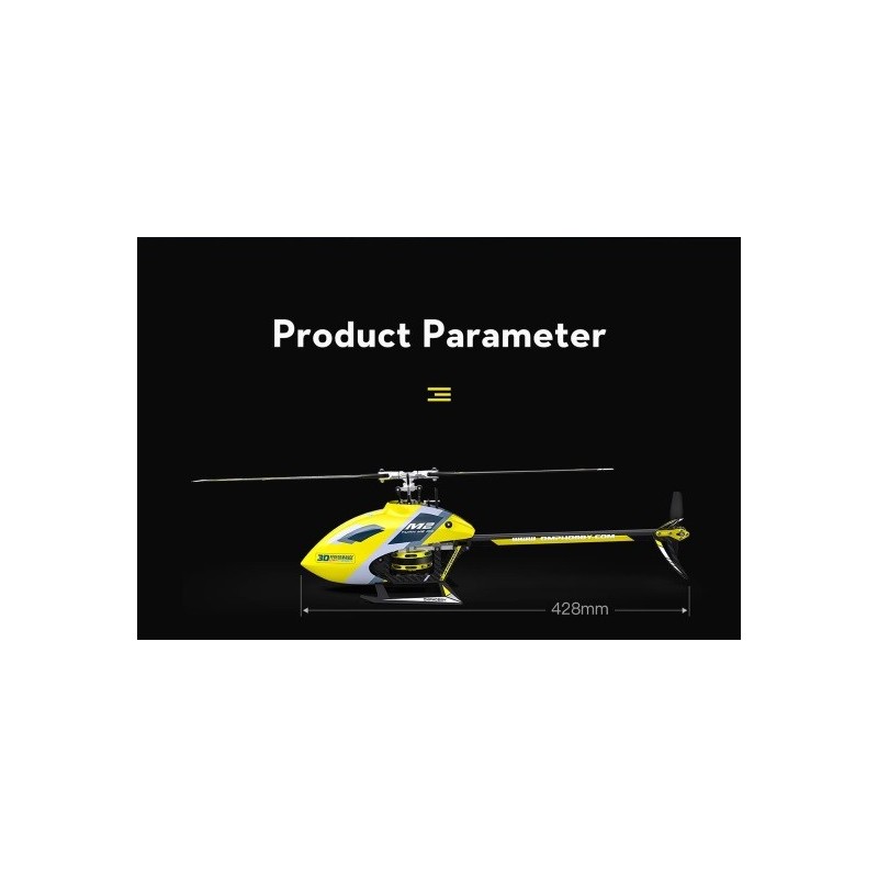 OMPHOBBY M2 RC Helicopter EVO YELLOW Version OMPHOBBY M2 EVO Heli